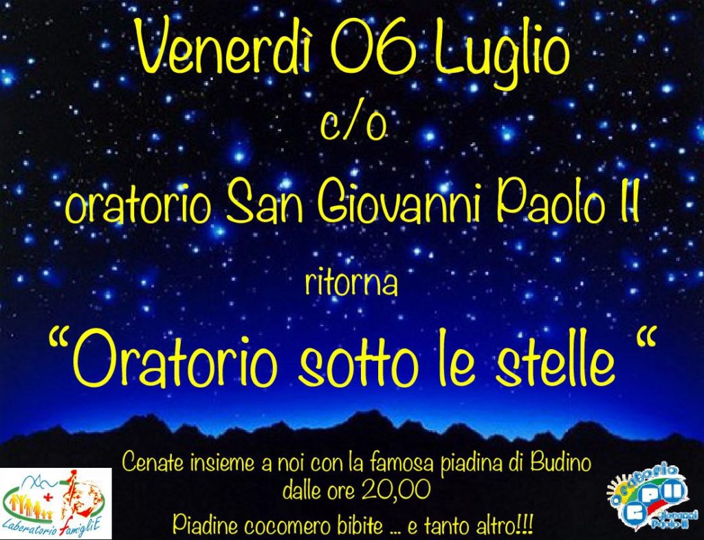 2018.07.06 Oratorio sotto le stelle