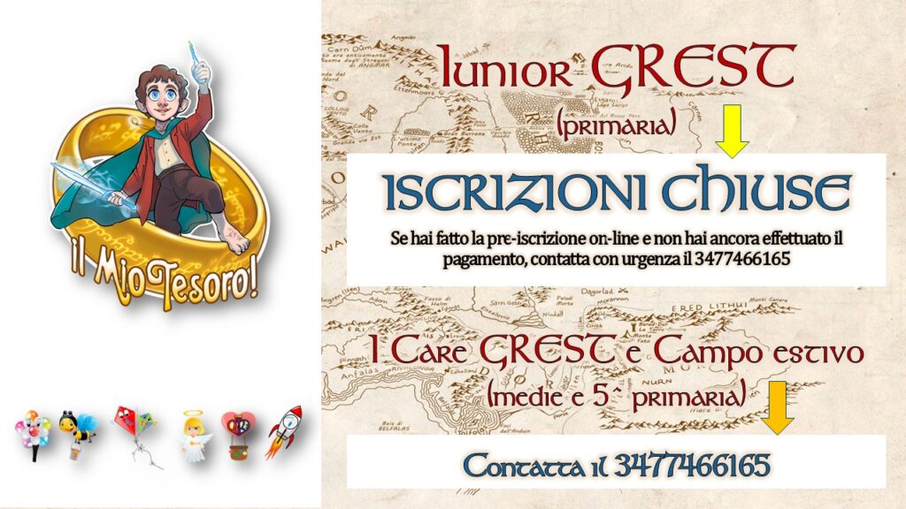 Grest - stop iscrizioni