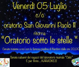2019.07.05 Oratorio sotto le stelle
