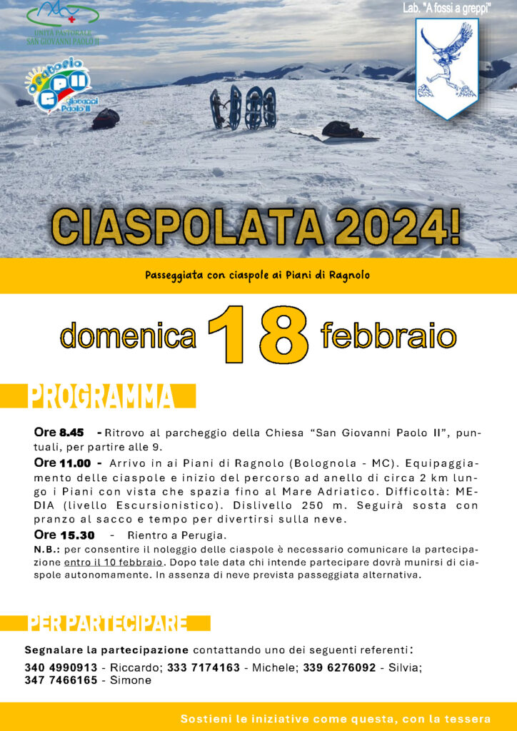 2024.02.18 AFAG Ciaspolata Piani di Ragnolo